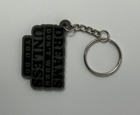 Black Acrylic Key chains
