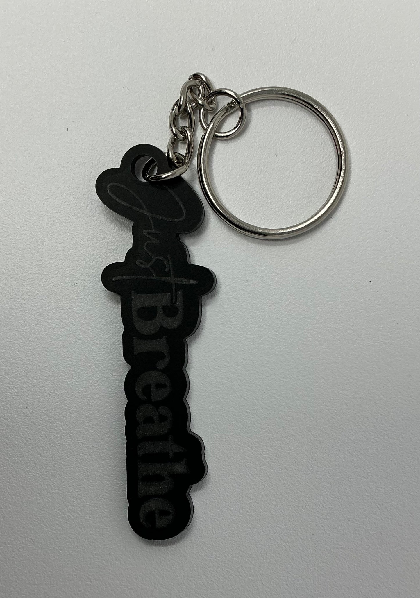 Black Acrylic Key chains